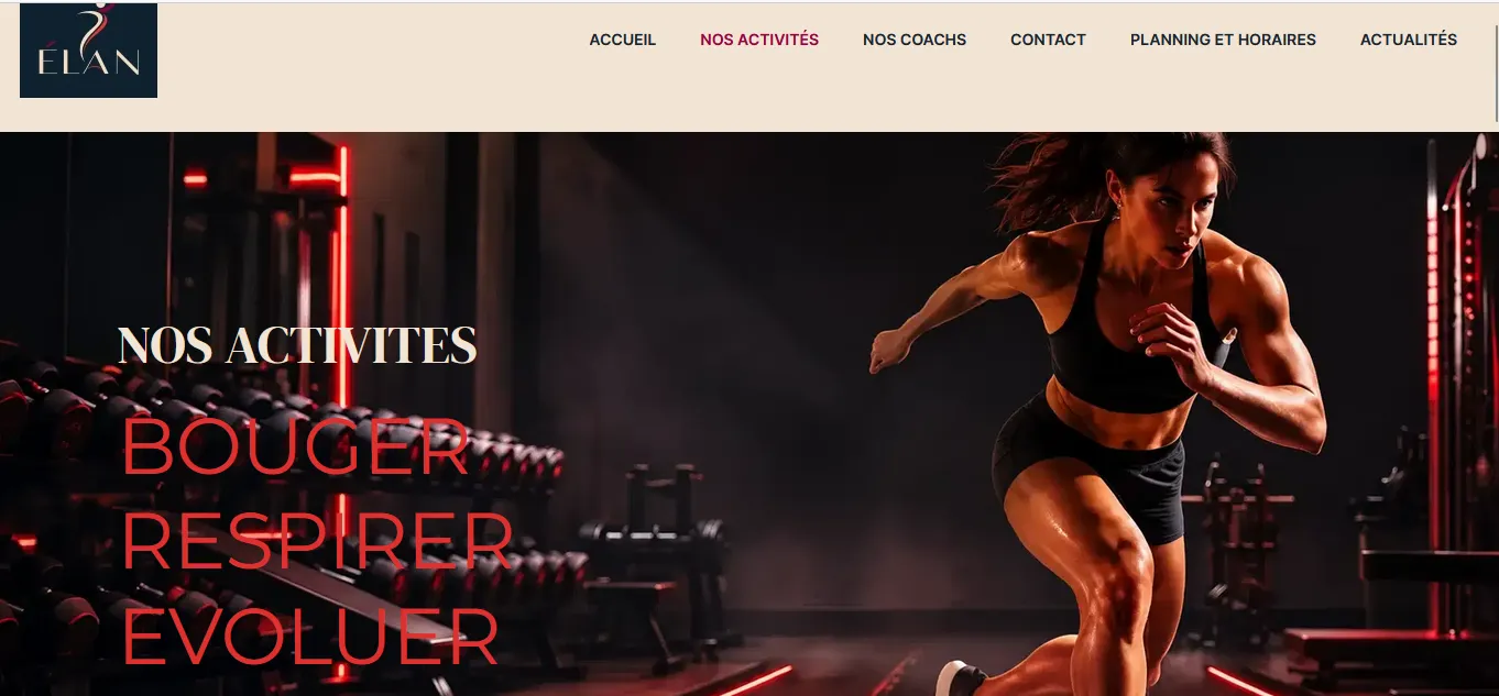 Capture du site Studio Élan